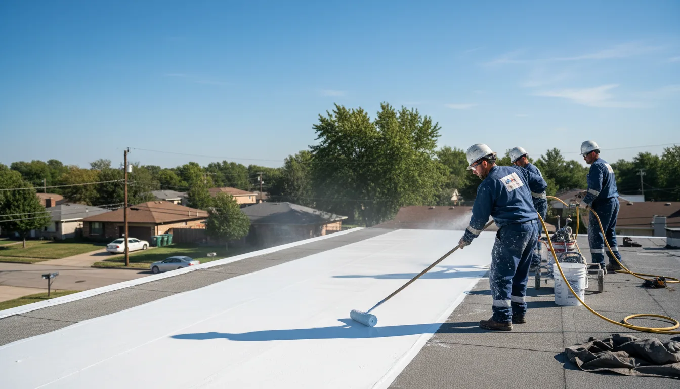 Commercial roof coating in Coaldale, PA near me